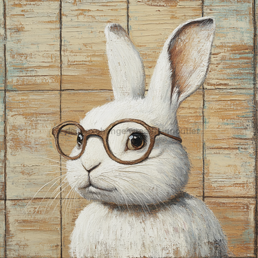 Easter Sign, Cute Bunny,, DCO-12773, Sign For Wreath, 10x10